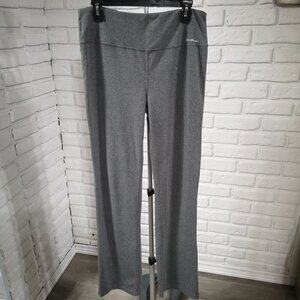 Eddie Bauer Ladies Size Large Dark Grey Wide Waistband Athletic / Yoga Pants